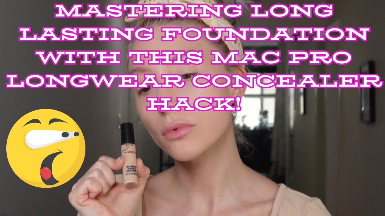Mastering long wear foundation with this Mac Pro Long wear Concealer Hack!