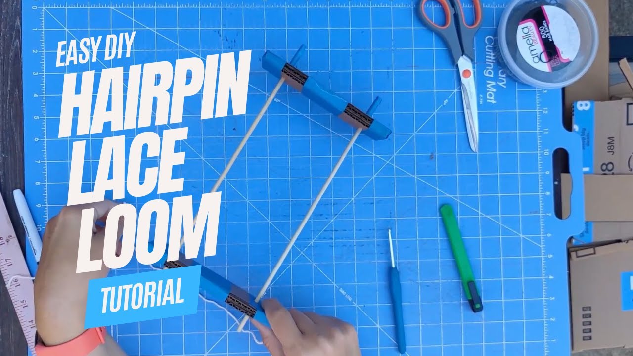 How to Make a Hairpin Lace Loom at Home with Everyday Materials