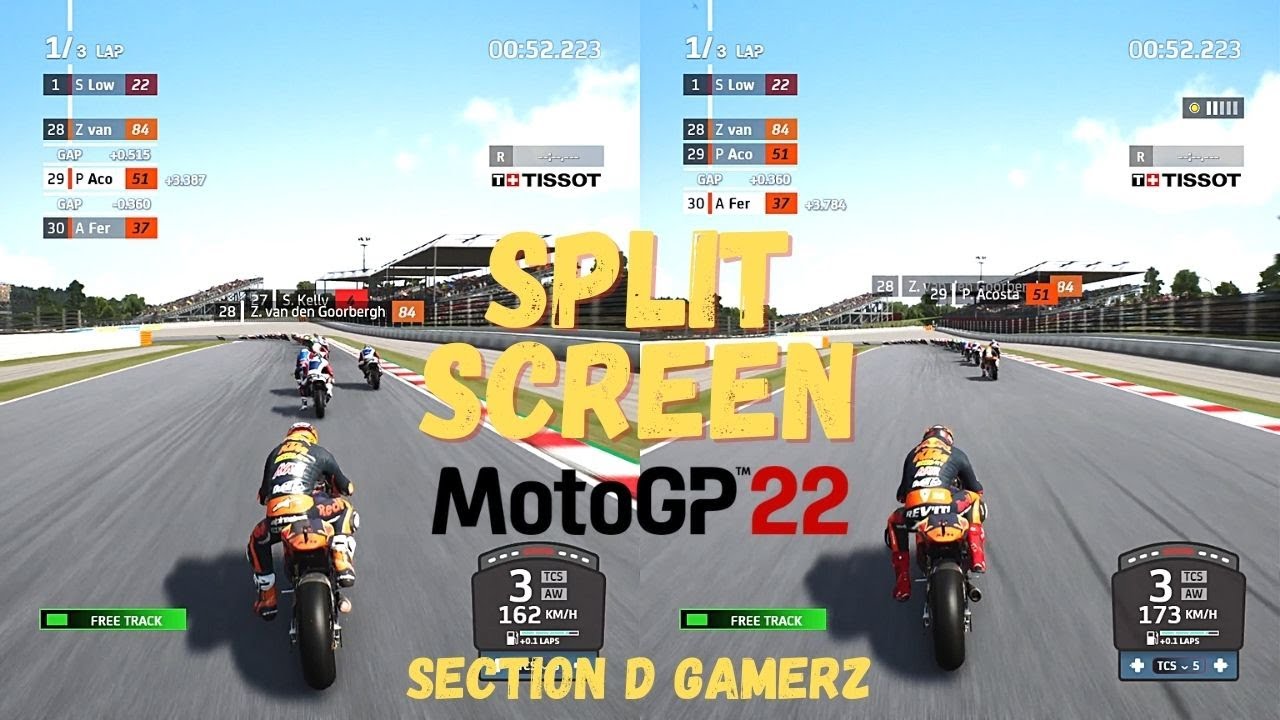 MotoGP 22 - Moto 2 - Gameplay - Full HD - Split-screen - 2 player - Barcelona-Catalunya Track