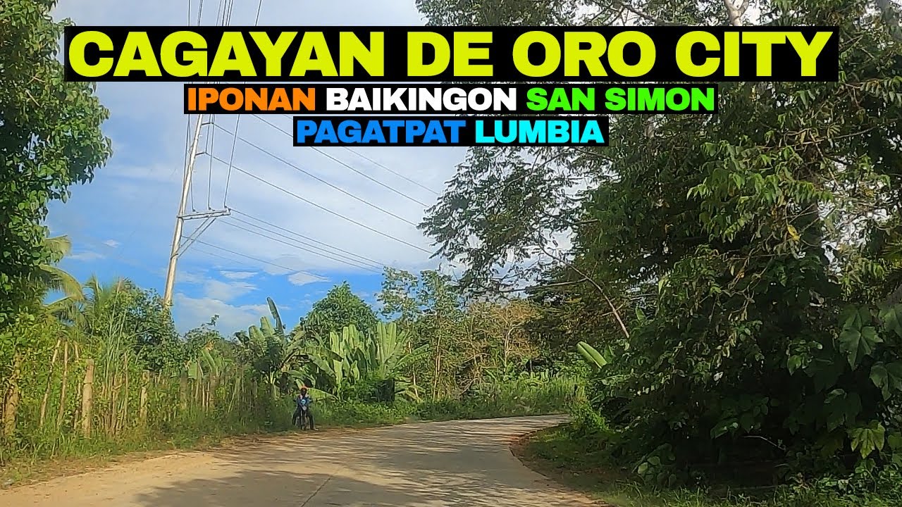 Scenic ALTERNATE ROUTE of Cagayan de Oro City! Iponan to Lumbia via San Simon
