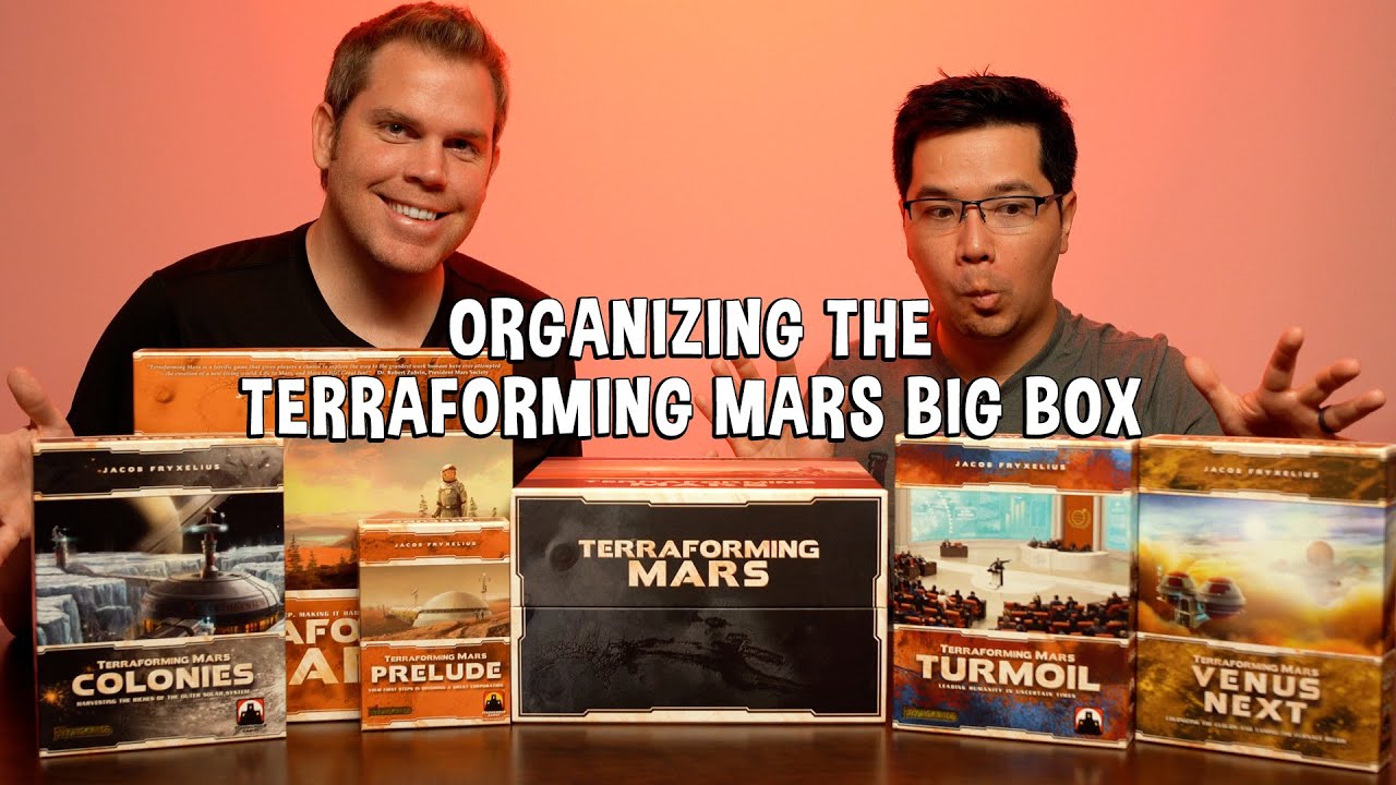 Как организовать большой ящик Terraforming Mars для хранения всех компонентов игры