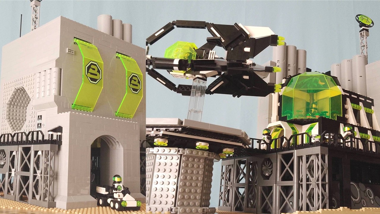 Lego Space Blacktron 2 Industrial Base MOC