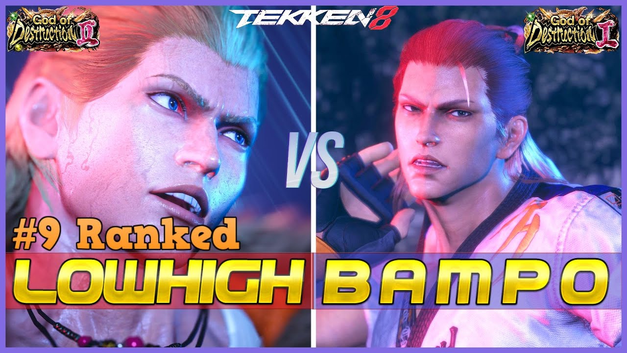 T8 ▰ LOWHIGH (#9 Ranked Steve) Vs BAMPO (Hwoarang) ▰ Tekken 8 High Level Gameplay