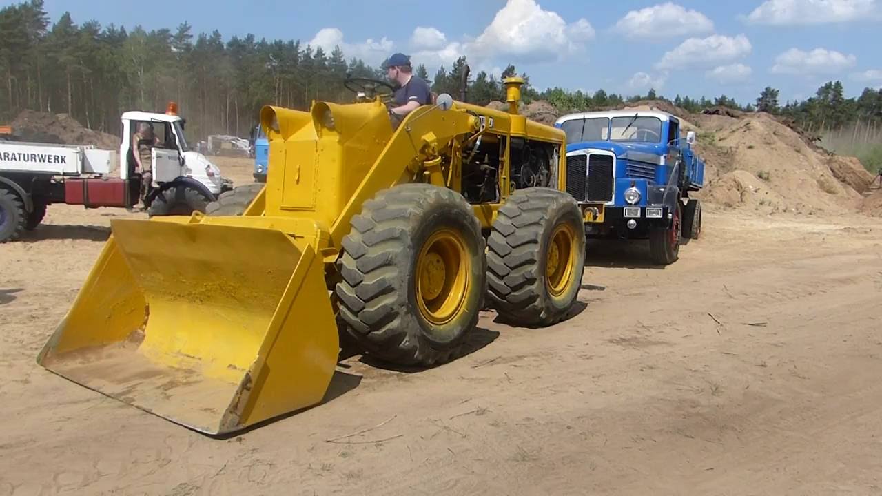 Kaelble SL 1450 hilft IFA H 6 Kipper und Scania versucht sich am Hügel
