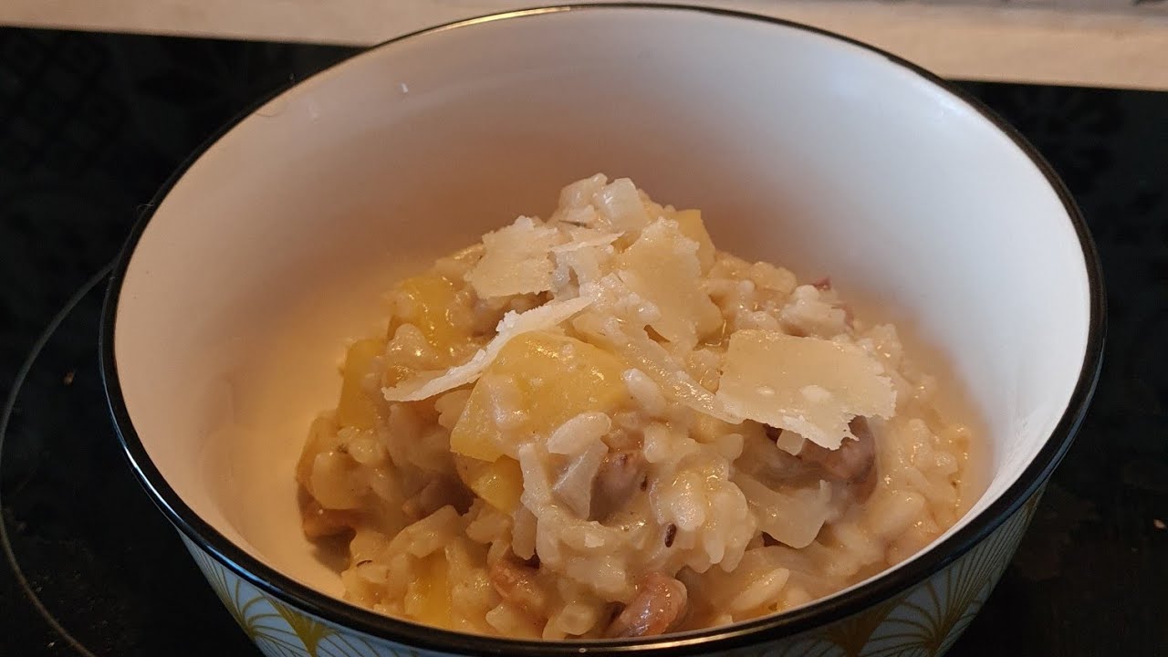 risotto automnal châtaignes, potimarron 🤤