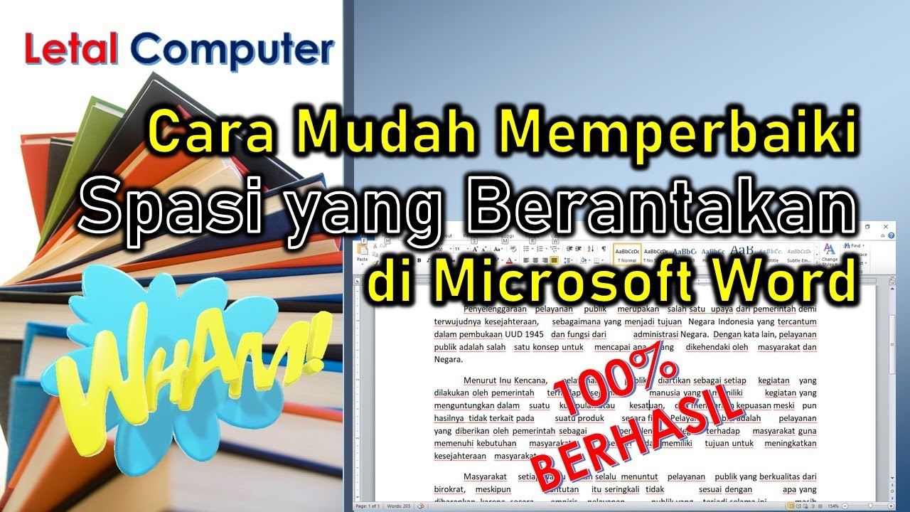 Cara Mudah Memperbaiki Spasi yang Berantakan di Microsoft Word