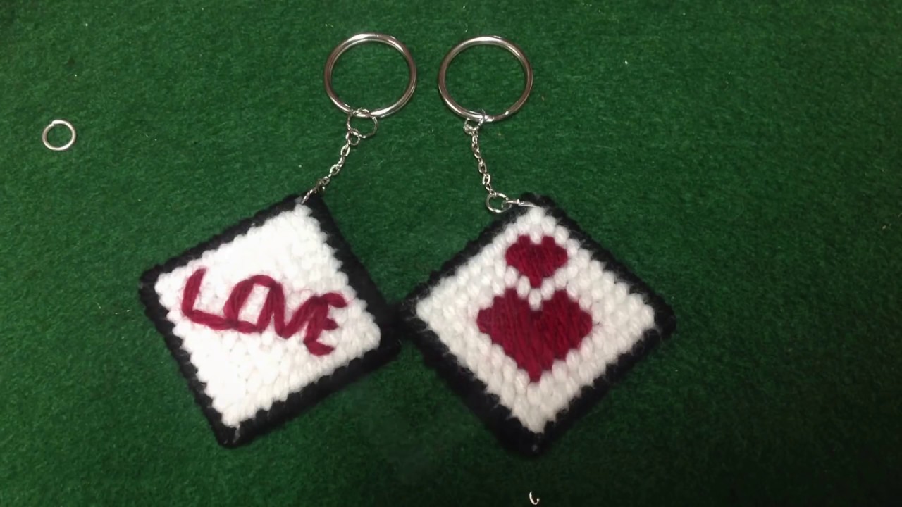 How to make Plastic Canvas: Key chain