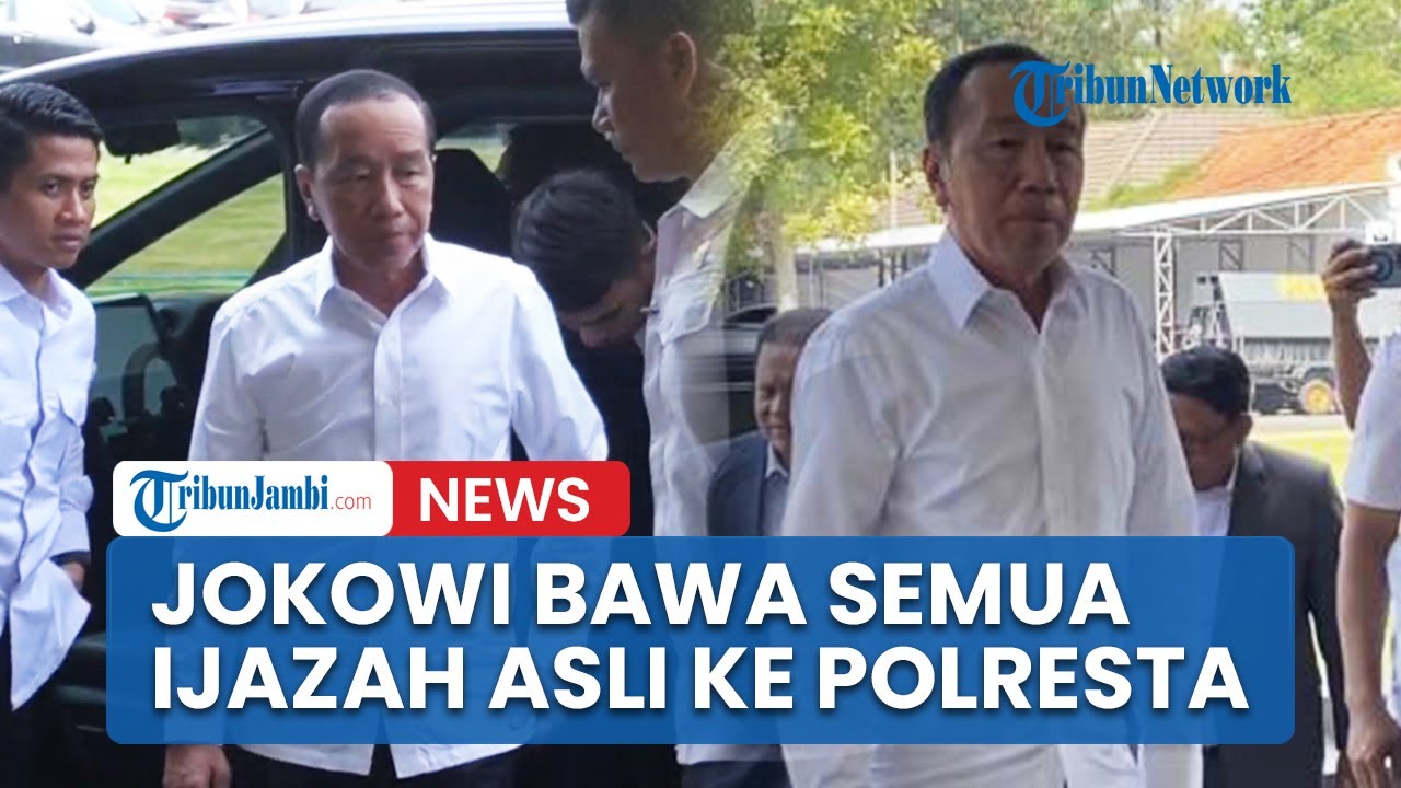 Tiba Di Polresta Surakarta, Jokowi Bawa Semua Ijazah Asli, Termasuk Yang Dari UGM