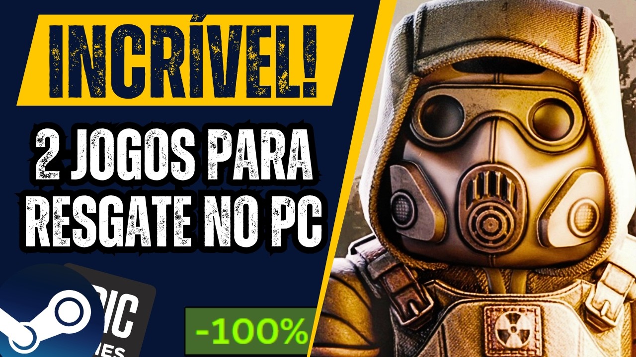 OPA! 2 Jogos para resgate DE GRA&Ccedil;A na Epic Games e PROMO&Ccedil;&Atilde;O com JOGOS BARATOS na STEAM!