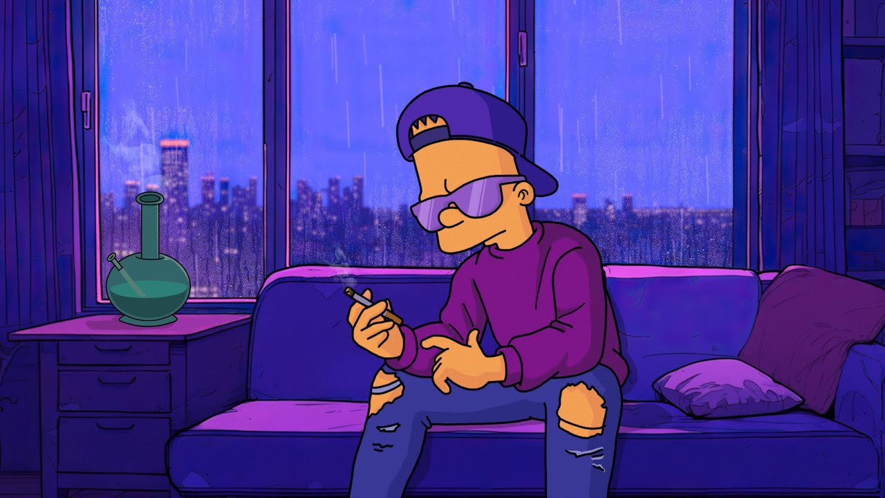 Chill Smoke & Rain - Lofi hip hop mix ~ Stress Relief / Relaxing Music / Smoking Vibes