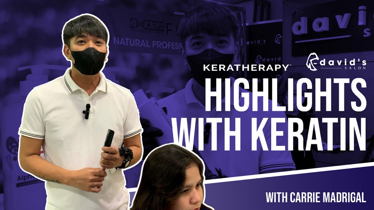 HAIR HIGHLIGHTS with KERATIN TREATMENT | David's Salon