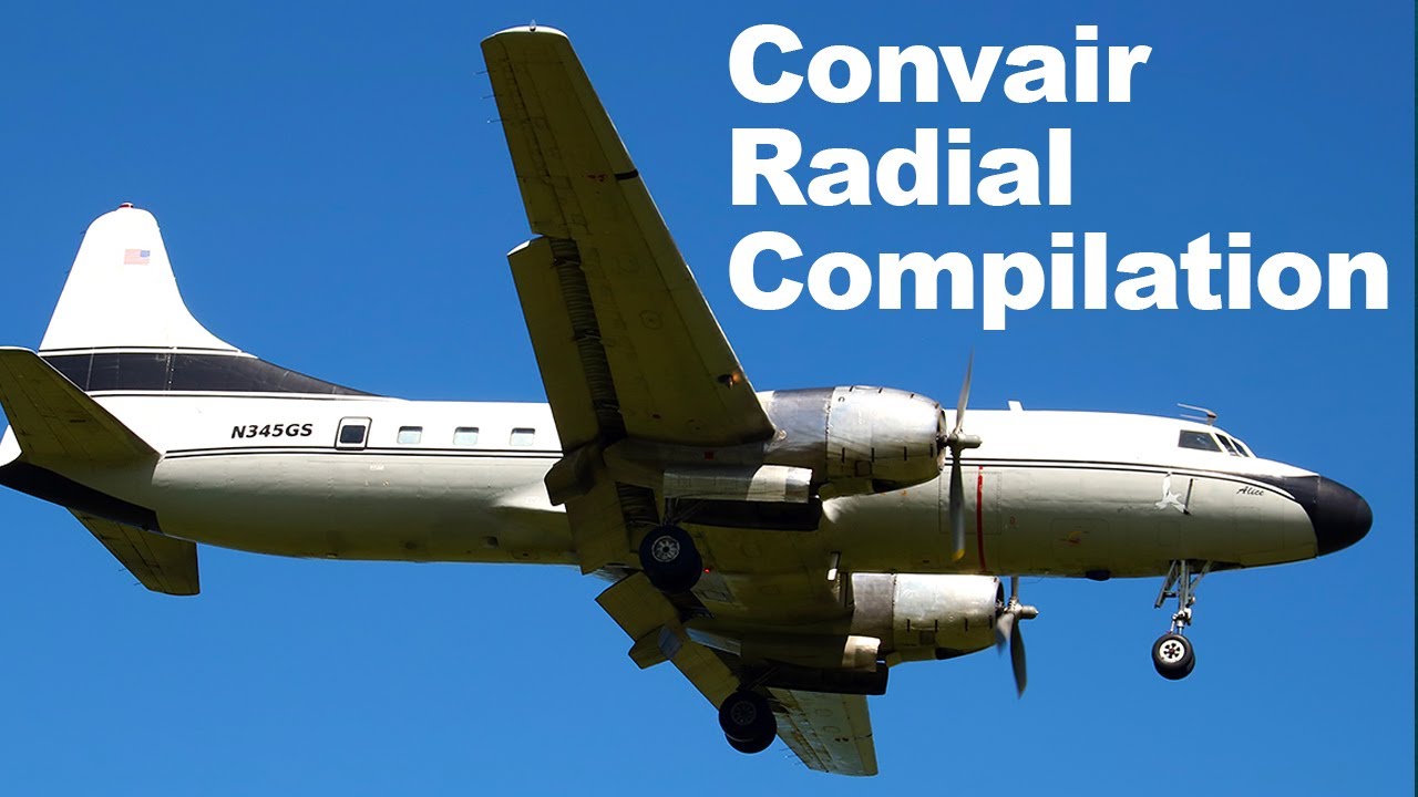 Convair 240, 330, 440 Compilation: 15 Minutes of R-2800 Bliss!