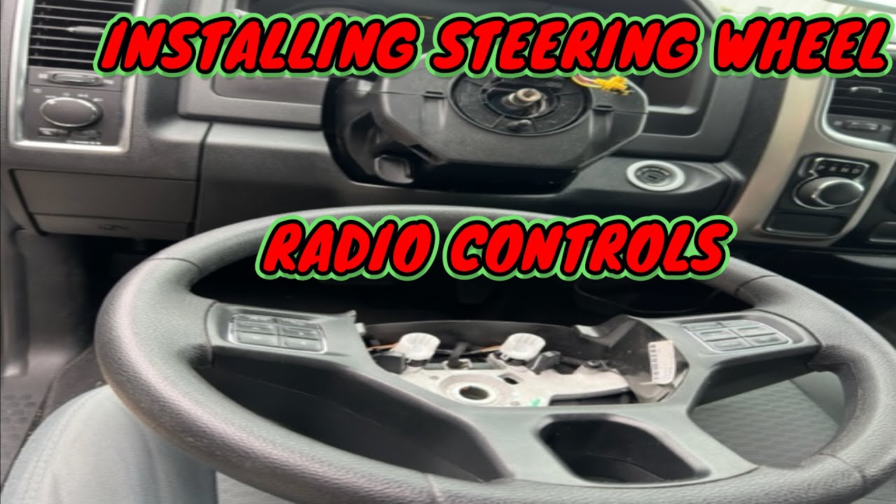 2017 RAM 1500 STEERING WHEEL RADIO CONTROL INSTALL.