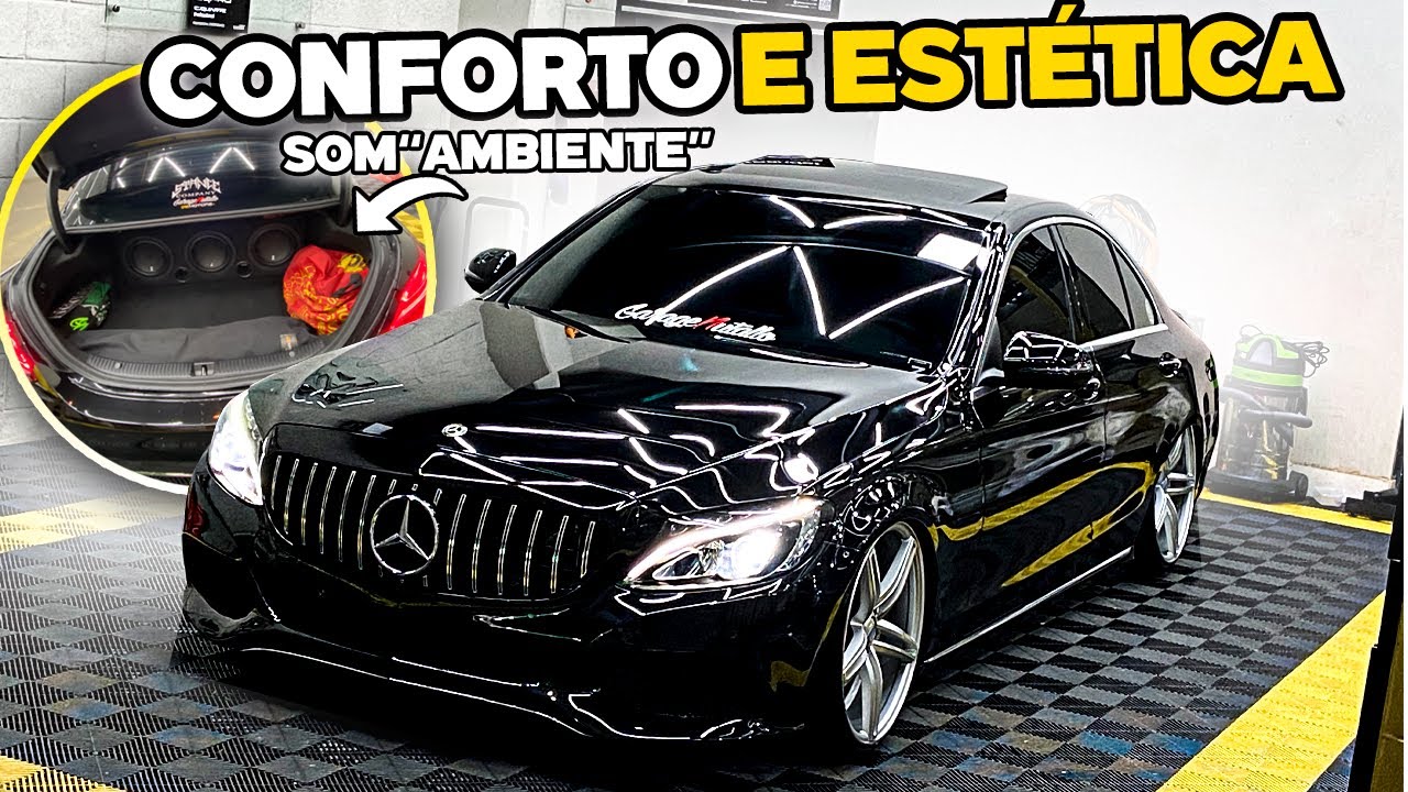 CORAJOSO, REBAIXOU E MONTOU SOM E UMA MERCEDES C-250! CHEIROU NOTA DE 200