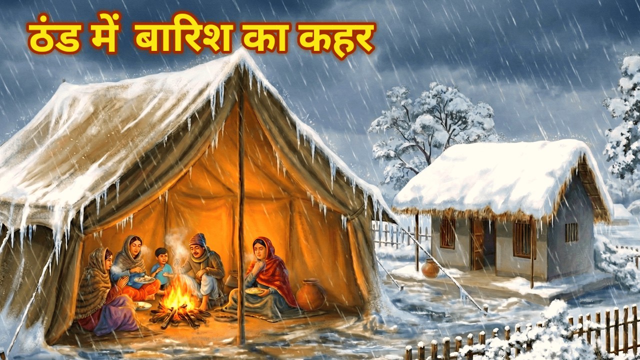 कड़कड़ाती ठंड में बारिश का कहर | Thand Ka kahar | Hindi Kahaniya | Moral Stories 