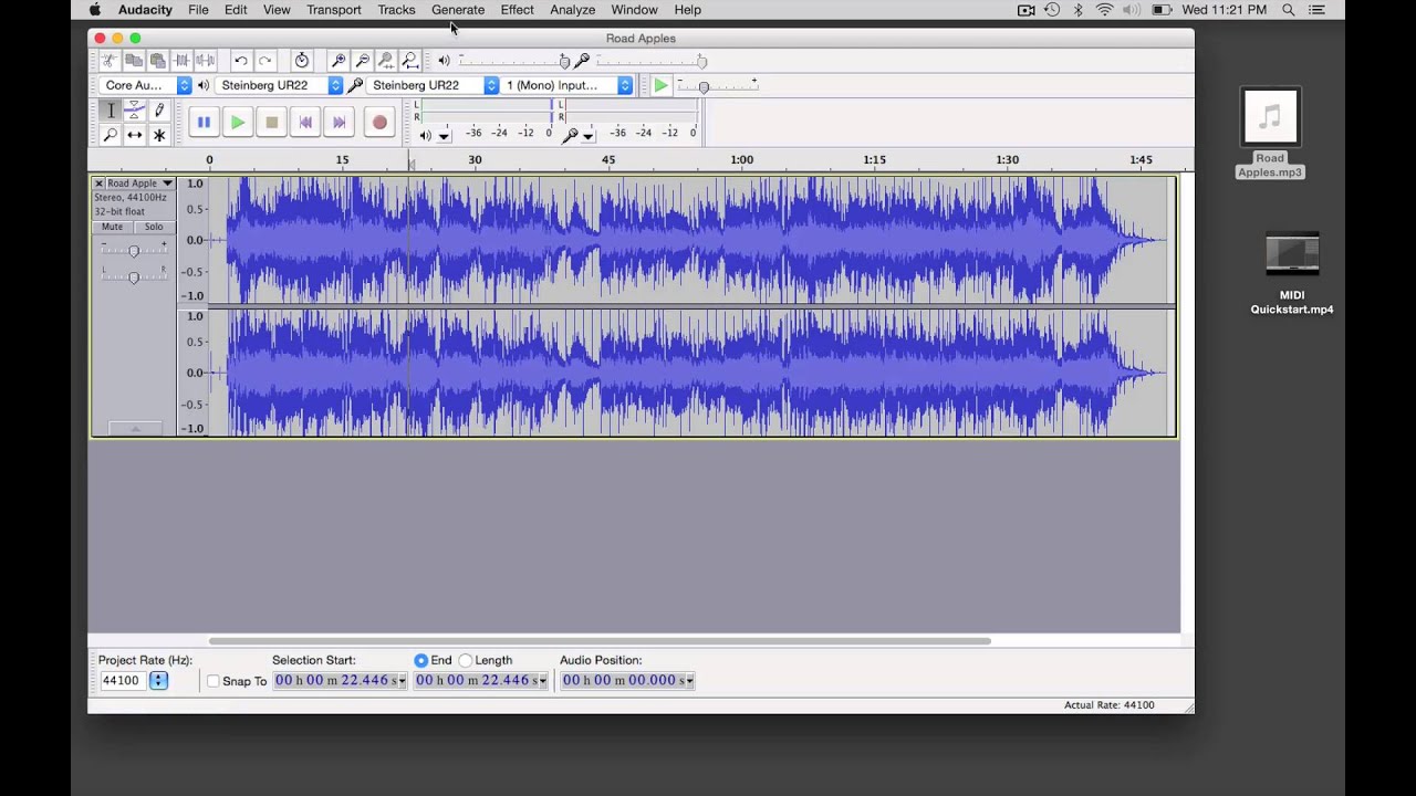 Mastering Quickstart in Audacity