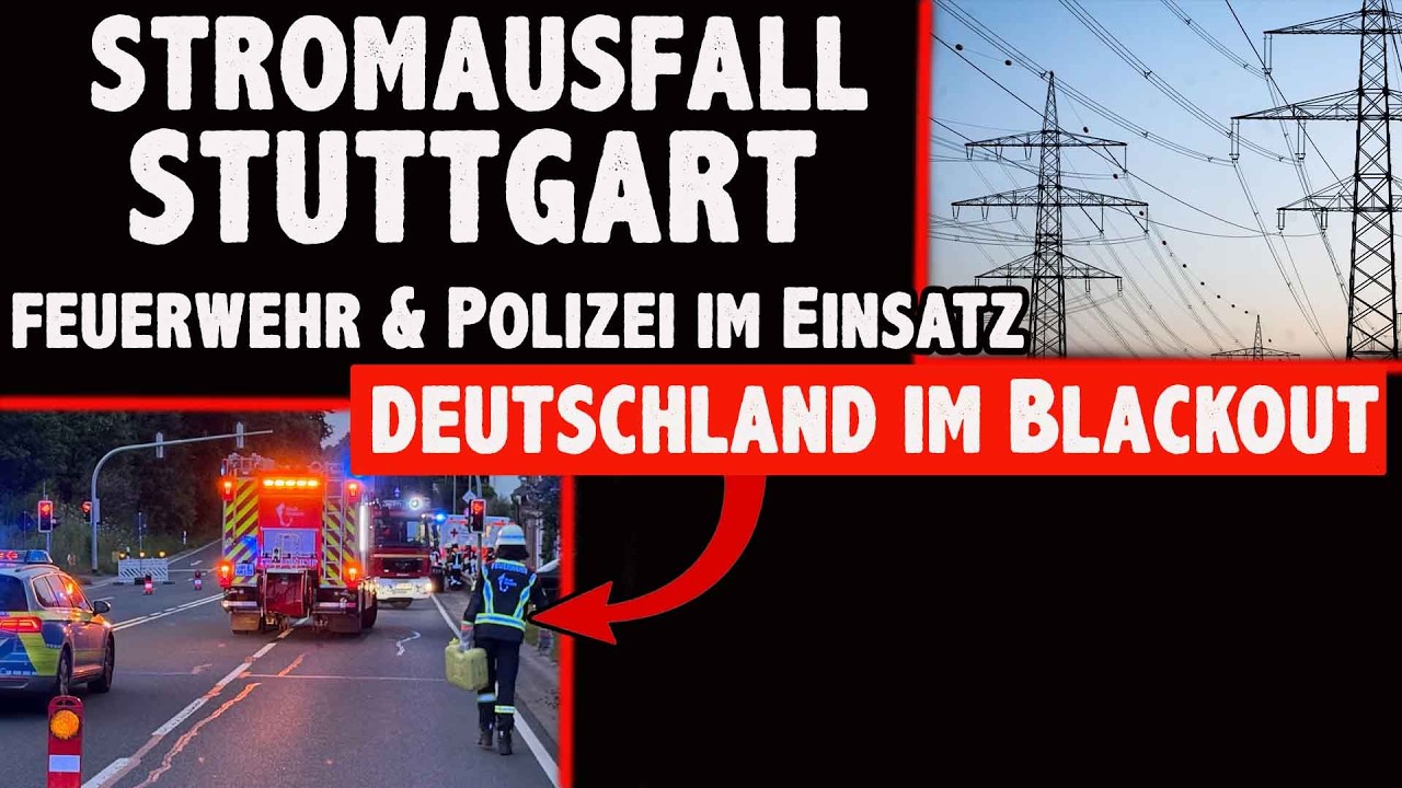 STROMAUSFALL Stuttgart Eilmeldung Polizei und Feuerwehr im Einsatz Gro&szlig;er Stromausfall