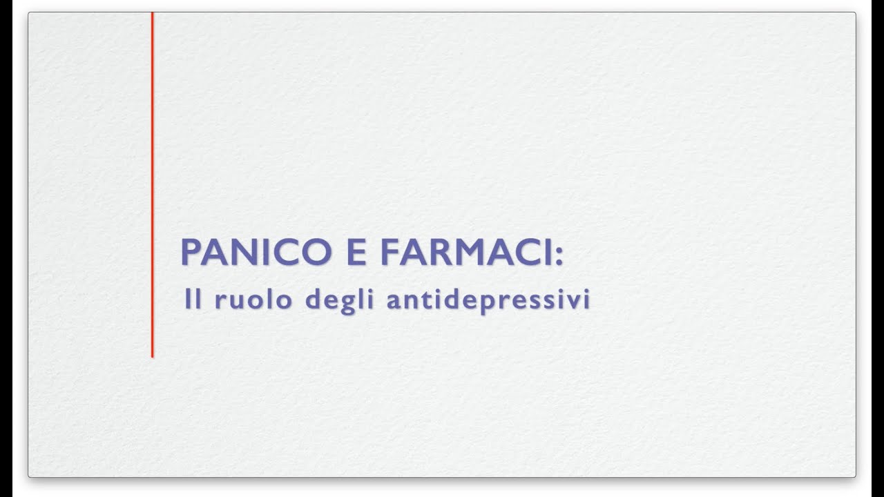 Panico e farmaci: il ruolo degli SSRI