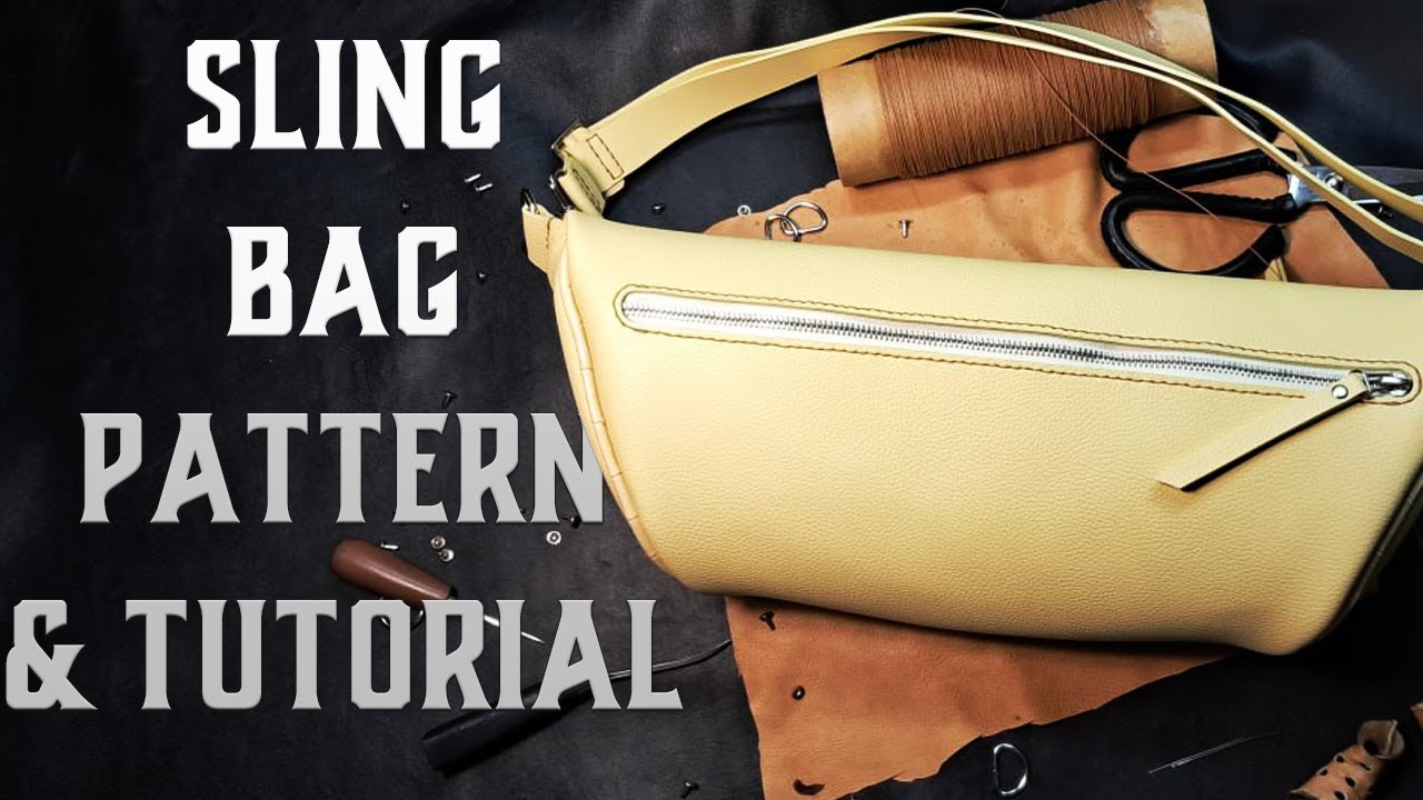 Pattern Leather Sling Bag - Leather sling pattern download - Leather craft - Part 1