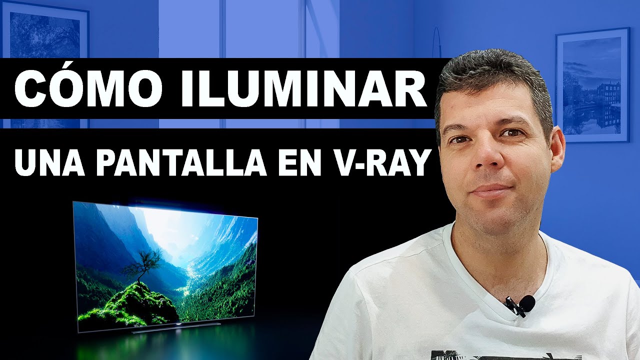 Cómo iluminar un monitor o pantalla en V-ray