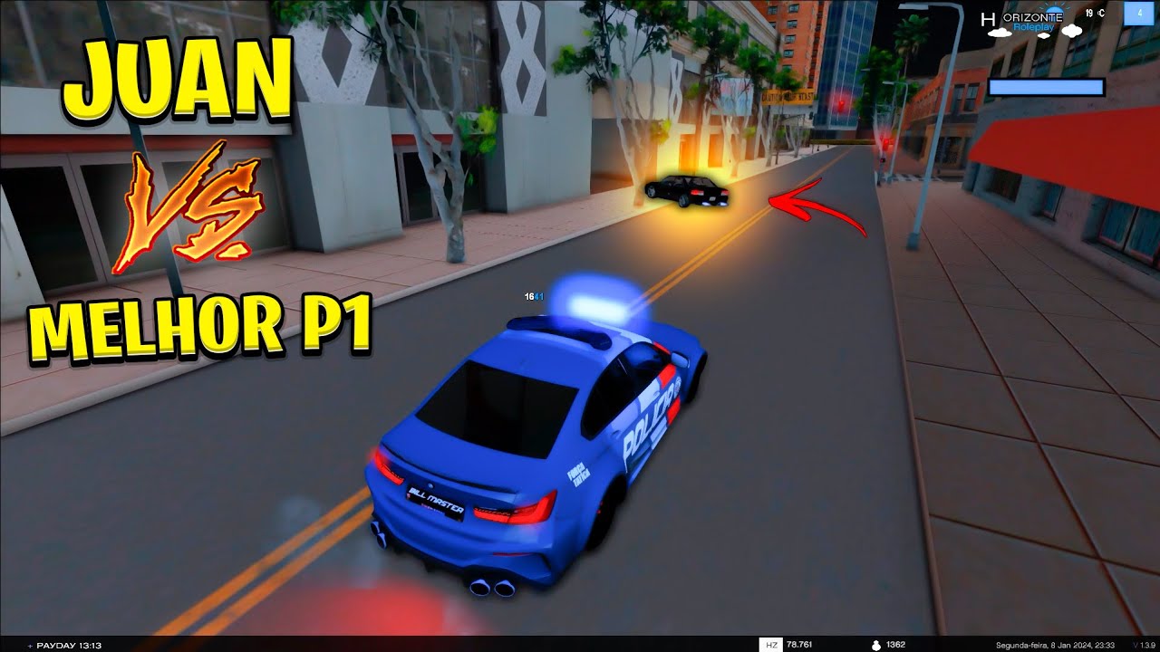 JUAN VS O MELHOR P1 ? PERSEGUIÇÃO | FUGA - GTA SAMP HORIZONTE RP