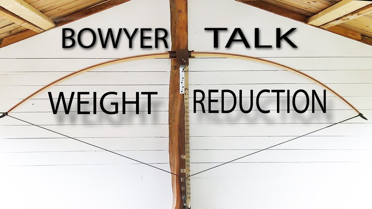 Bowyer Talk     A look at reducing the weight poundage of a heavy English Longbow