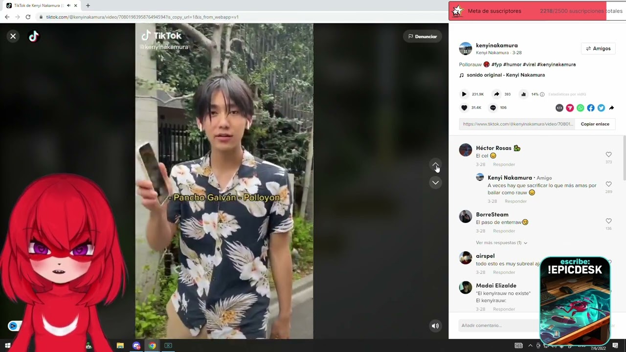 ZILVERK encontró el TIKTOK de KENJI