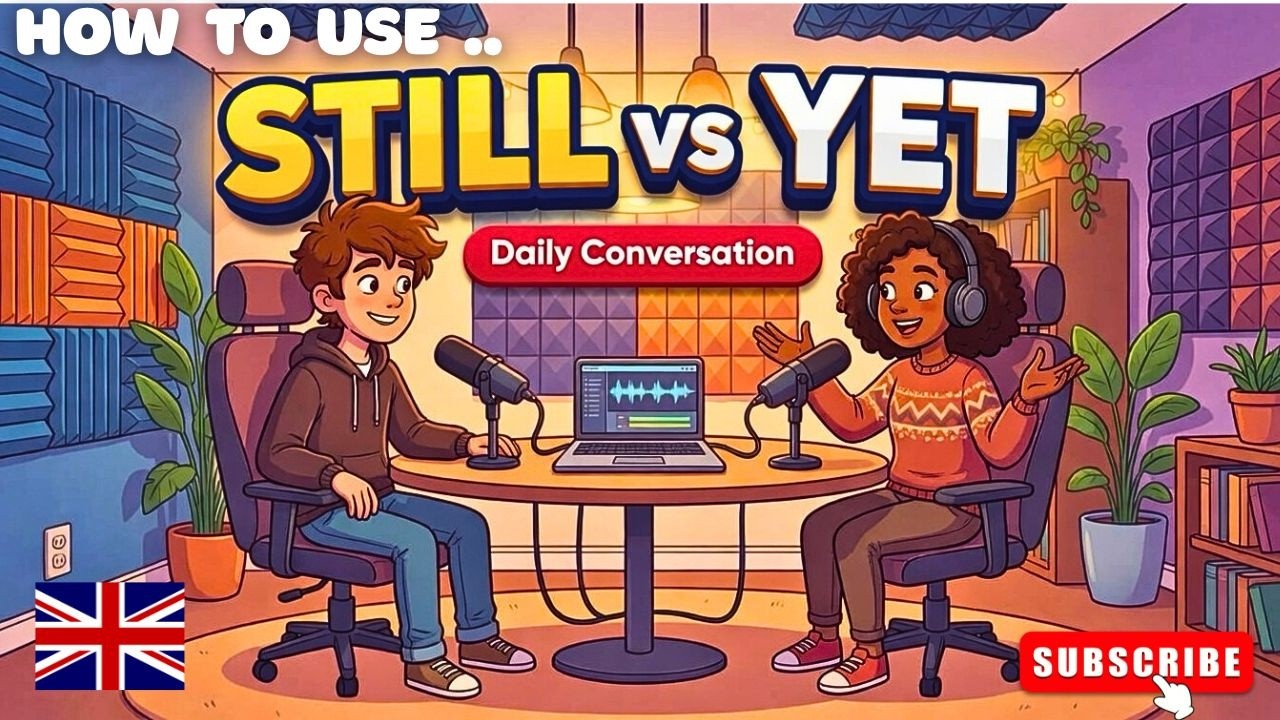 “Still vs Yet in English | Easy Grammar Trick Usage in English | English Conversation Practice