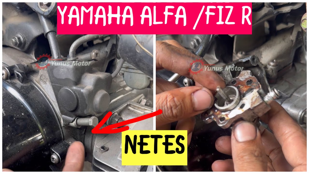 Mengatasi oli samping rembes/netes di pompa oli Yamaha alfa atau fiz r