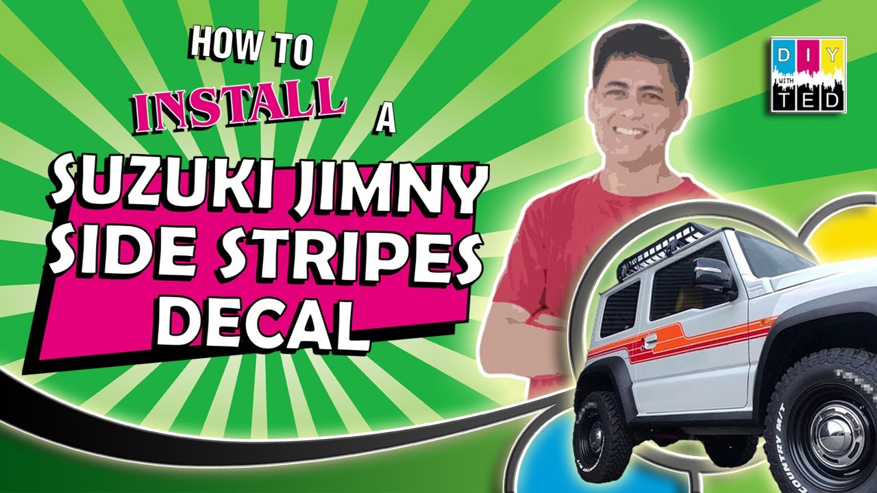 How to Install a SUZUKI JIMNY SIDE STRIPES DECAL