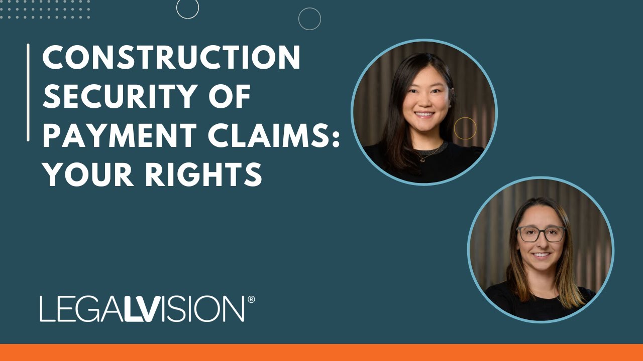 [AU] Construction Security of Payment Claims Your Rights | LegalVision