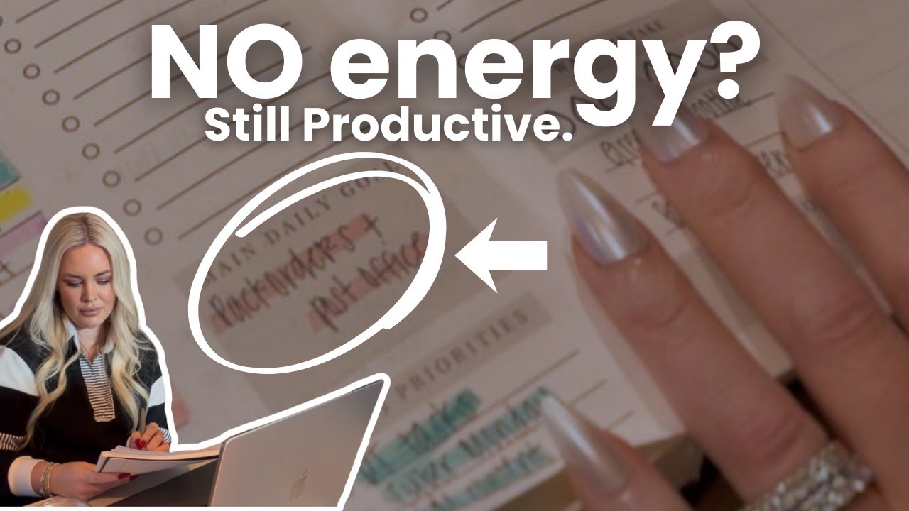 How to Have a Productive Day When You Have No Energy (Gentle, Realistic Tips)