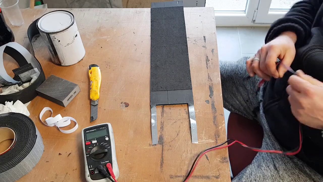 How to make a Infrared Panel from conductive ink