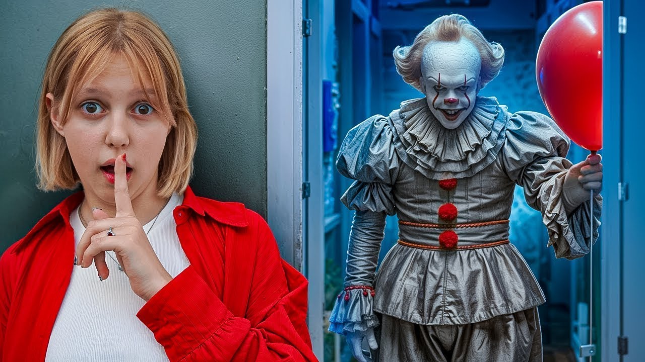 Pennywise в нашия дом! Страшният клоун нападна Amelka Karamelka BG 😱