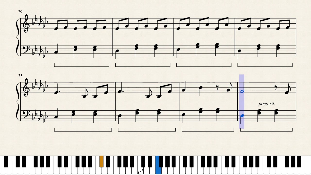 COLOR ME BLUE - AKANE - Piano Tutorial (FREE SHEETS)