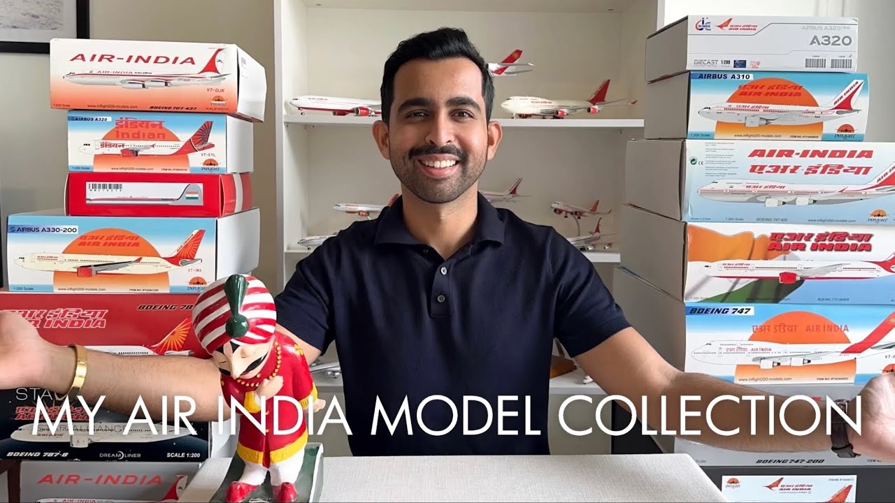 LARGEST COLLECTION VIDEO! My 1:200 AIR INDIA Models / Diecast Airplane Fleet