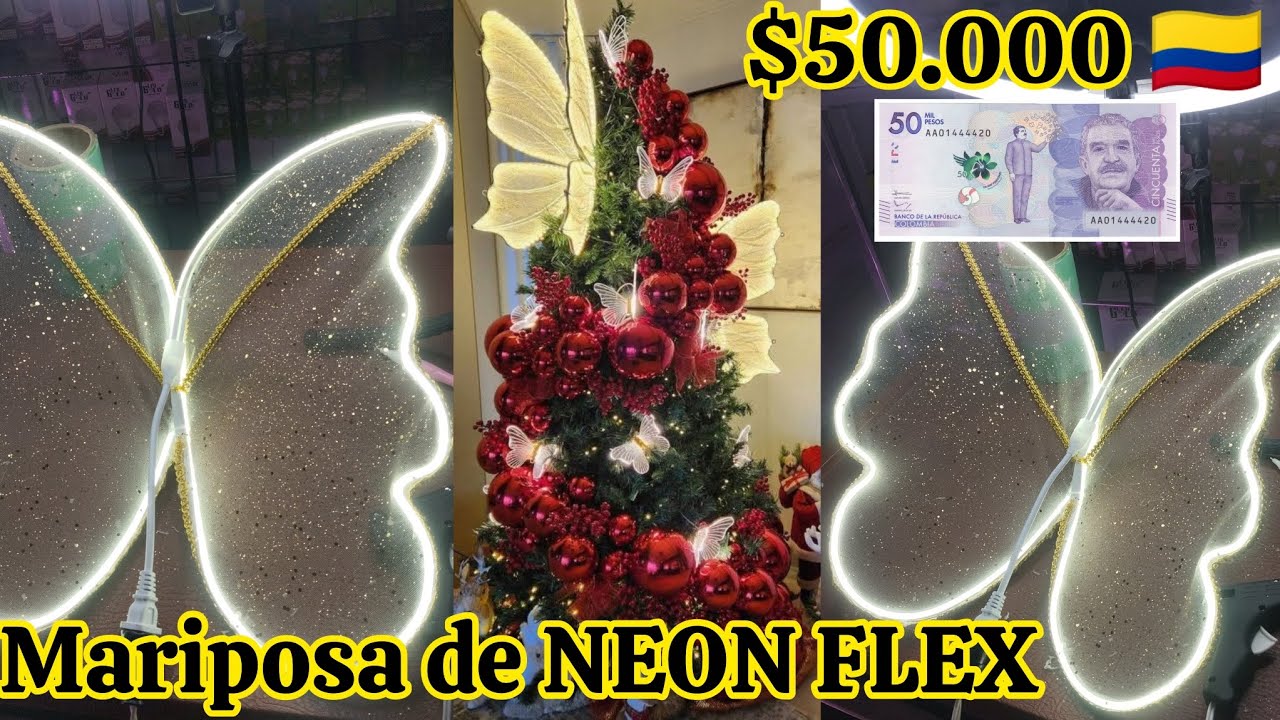 HAGAMOS una MARIPOSA con CINTA LED con MENOS de 50.000 PESOS COLOMBIANOS 🇨🇴✨ #diy #manualidades #art
