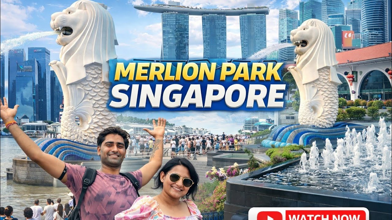 Merlion park Singapore #newvlog #Singapore #trip