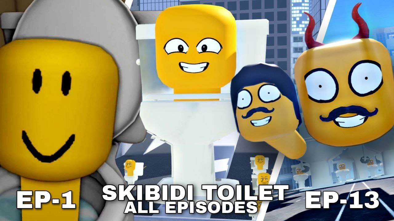 Skibidi Toilet 1-13 All Episodes (Roblox Version)