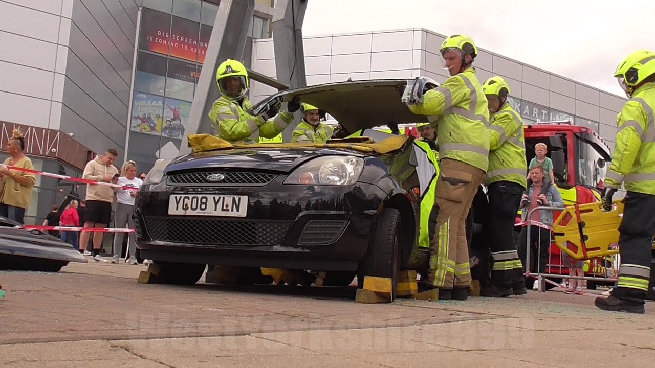 Road Traffic Collision 'Plan B' Extrication Demonstration | West Yorkshire Fire & Rescue