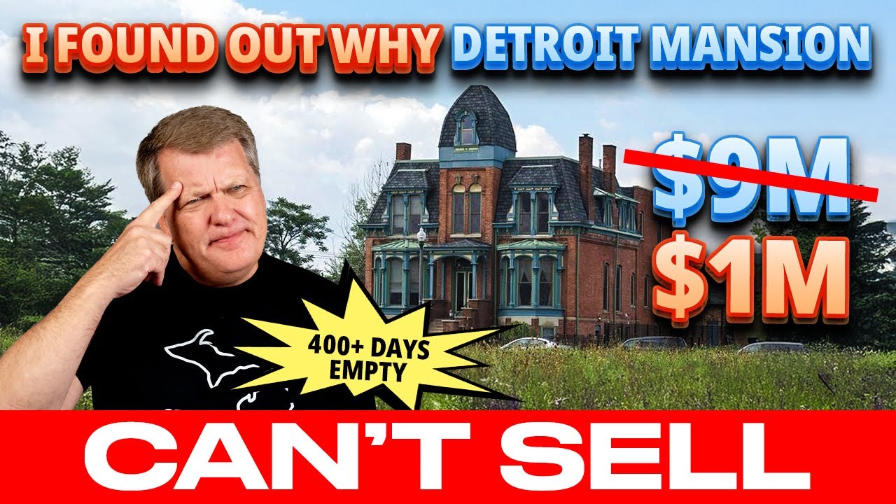 The $9M Detroit Home Nobody Wants (Even at $1M)