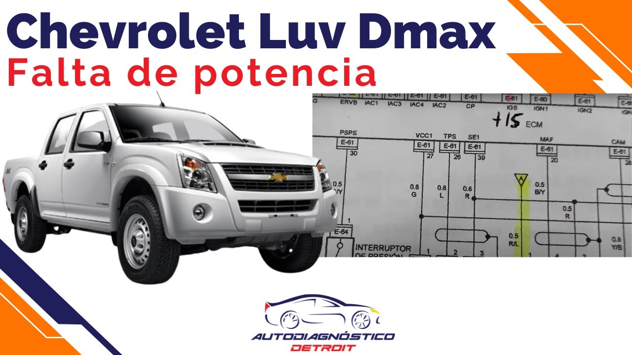 CHEVROLET LUV DMAX FALLA, NO ACELERA, SIN POTENCIA