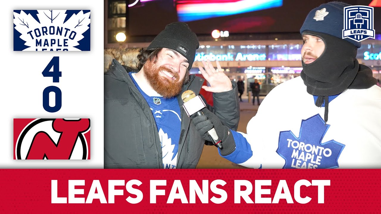 Captain Material | Leafs Fans React | Leafs 4-0 Devils