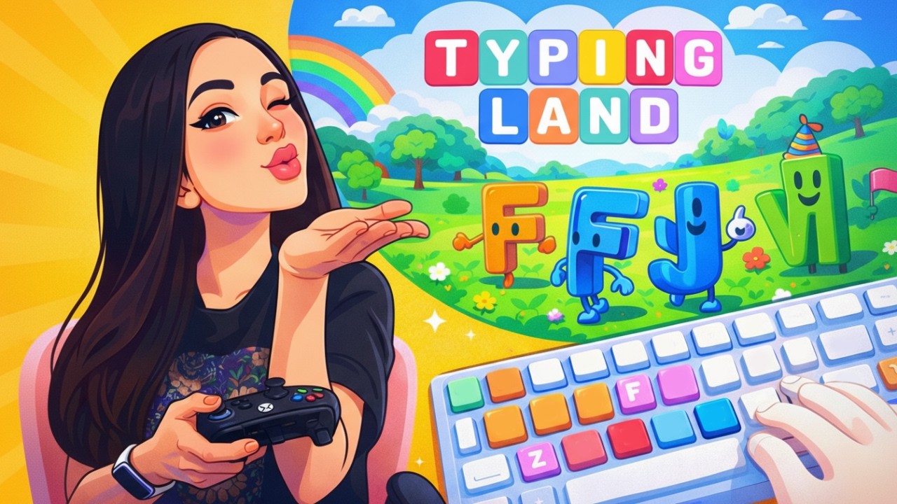 ОТ 10 ДО 100 СЛОВ В МИНУТУ? Мой прогресс в Typing Land 💨 (1)