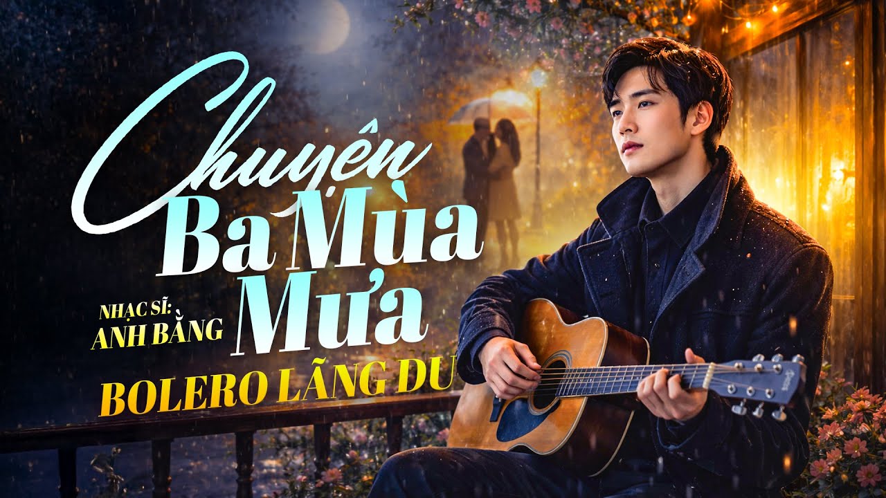 CHUYỆN BA MÙA MƯA – ST Anh Bằng | Bolero Phối Mới Thấm Sâu | Day Dứt Trong Mưa