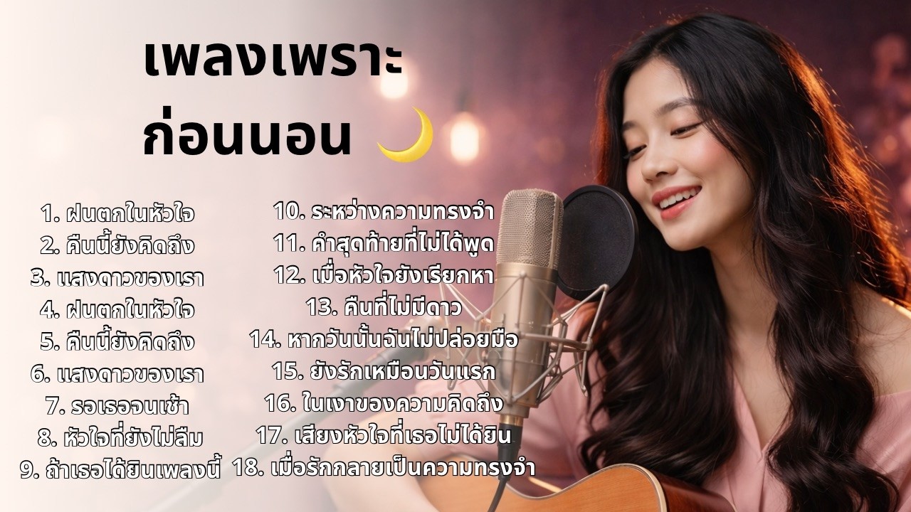 เพลงฮิตในตำนาน เวอร์ชั่นอะคูสติก 🎶 เสียงผู้หญิง หวานจนขนลุก