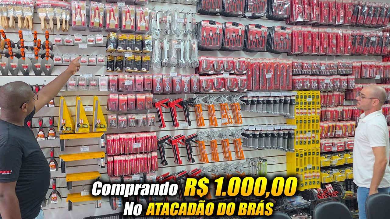 🟢​​ Com R$1.000,00 no Atacadão do Brás: veja o que dá para comprar e quanto dá para lucrar!💲​🤑​💰​