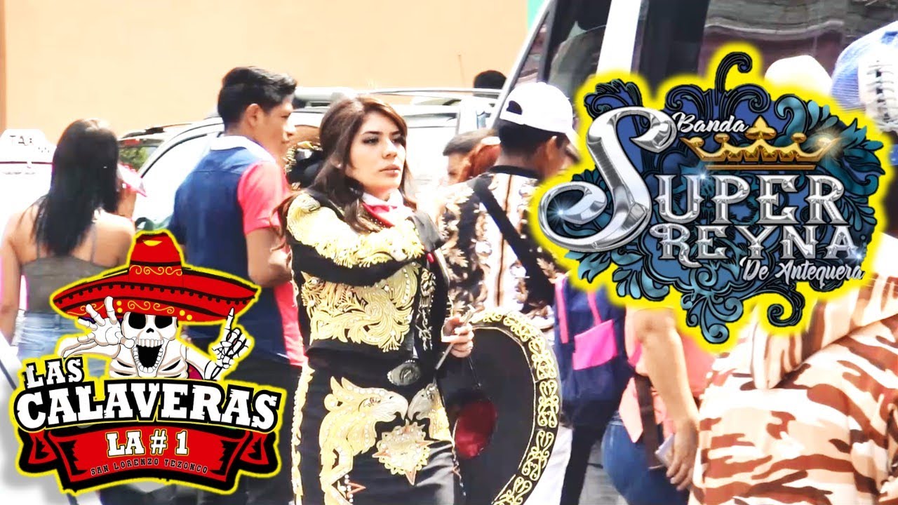 Comparsa Las Calaveras La #1 San Lorenzo Tezonco y Banda Super Reyna de Antequera Oaxca México