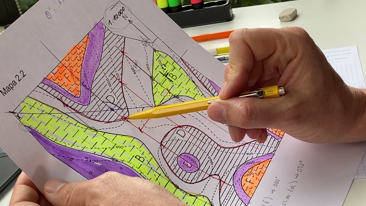 Geology for Engineers: Geological Maps 5. How to adjust topography to geology in cross section