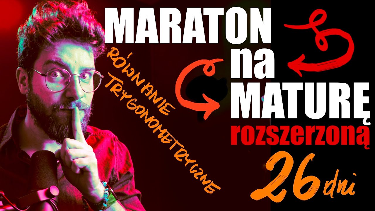🔥Za 26 dni ROZSZERZENIE 2024❗️ Równanie trygonometryczne❗️MARATON na MATURĘ 2024 (rozszerzenie)